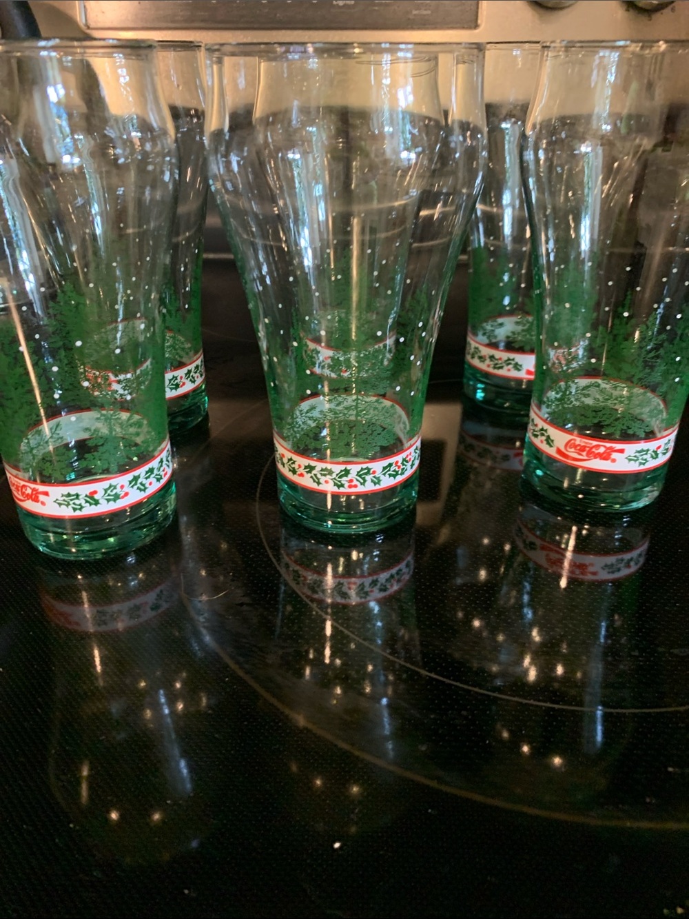 Vintage 6 Coco- Cola glasses. No chips or cracks